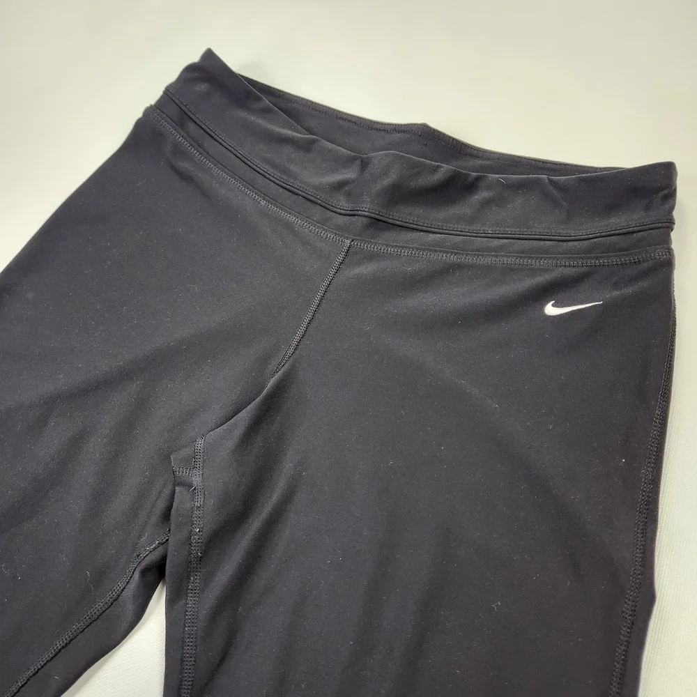 Nike Black Flared Yoga Pants Dri-FIT Athletic Wear - Picture 2 of 10